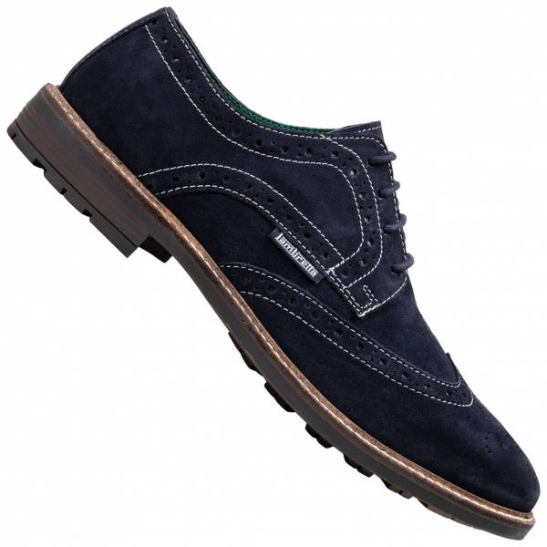 Lambretta Carlo Brogue Hommes Chaussures business en cuir marine