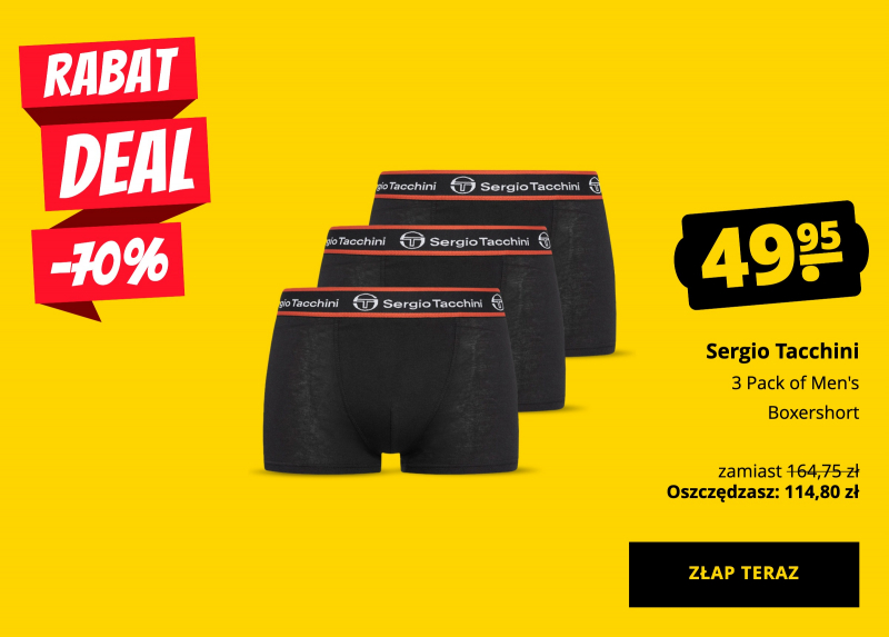 Sergio Tacchini 3 Pack of Men's Boxershort tylko 49,95 zł!