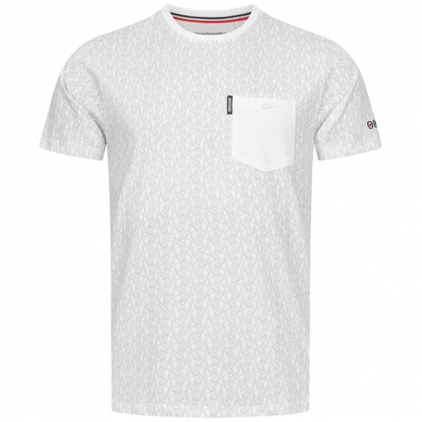 Lambretta Paisley Allover Print Herren T-Shirt SS6807-WHITE