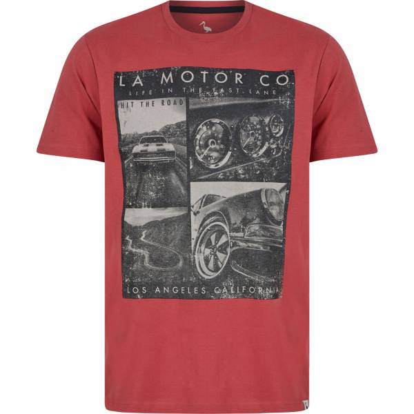 Sth. Shore La Motor Co Mężczyźni T-shirt 1C18100 Granat Róża