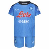 SSC Neapel EA7 Emporio Armani Bebé Conjunto de fútbol EASSCN23W01I-AZURRO