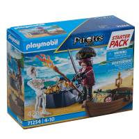 PLAYMOBIL® Pirata con barca a remi e isola del tesoro 71254