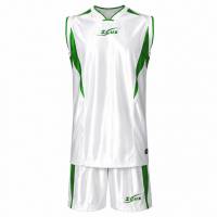 Zeus Kit Sante Maglia da basket + Shorts bianco/verde