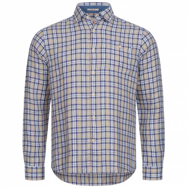 Hackett London HKT Delave Linen Check Hommes Chemise HM307540-8BH