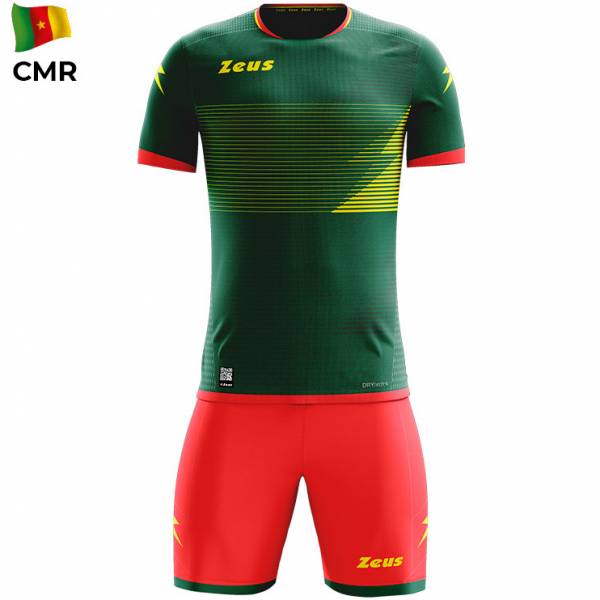 Zeus Mundial Teamwear Set Jersey with Shorts green red