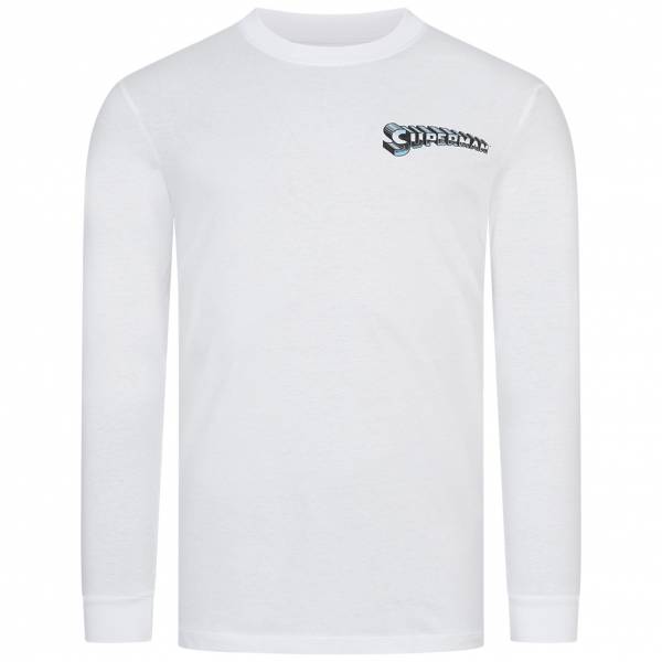 SUPERMAN DC COMICS Lightning Uomo Maglia a maniche lunghe CDMLS033WHT