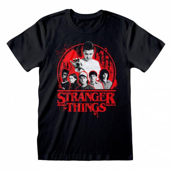Vreemde dingen Circle Logo Heren T-shirt STR04634TSB