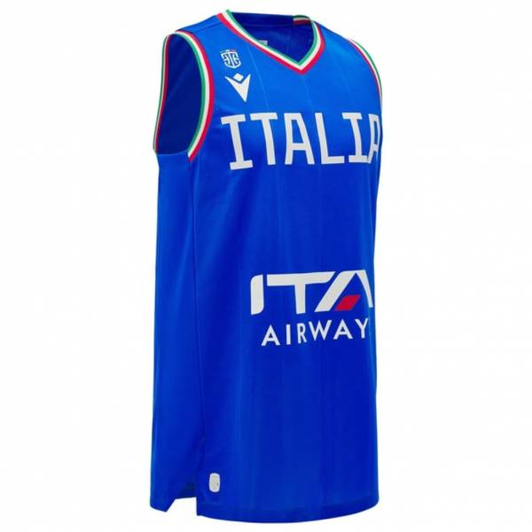 Italia FIP macron Pallone da basket Olimpiadi Uomo Maglia per il gioco in casa 40000654