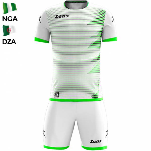 Zeus Mundial Teamwear Set Jersey with Shorts white green