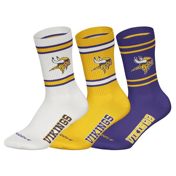 Minnesota Vikings NFL Unisex Crew Socken 3 Paar 22340001-4085