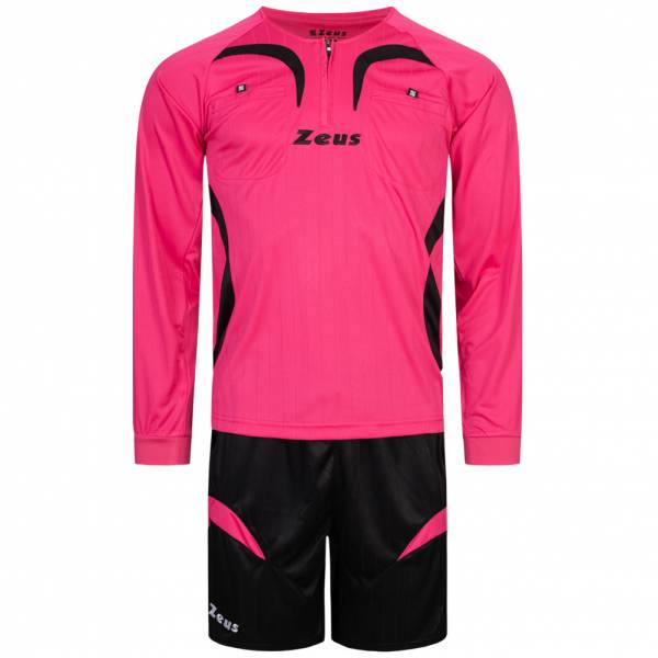 Zeus Herren Schiedsrichter Set Trikot mit Shorts Fuxia