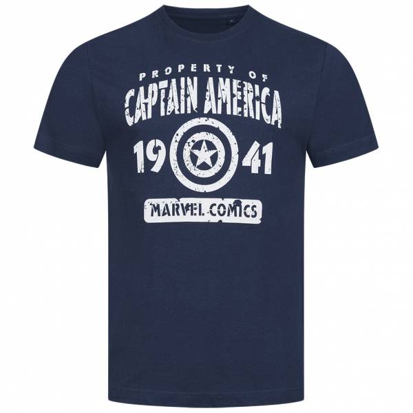 Captain America MARVEL Eigendom Heren T-shirt FBMTS657NVY