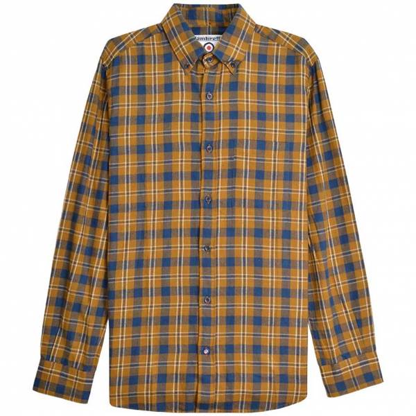Lambretta Brushed Check Shirt Herren Langarmhemd RWIS1465-MSTARD