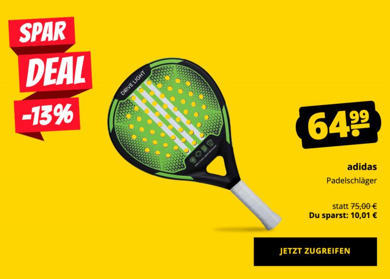 adidas Padelschläger nur 64,99 €!