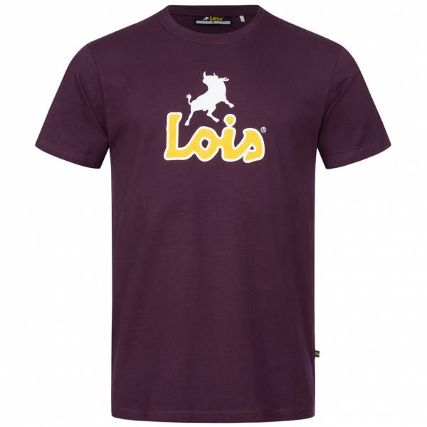 Lois Jeans Big Logo Herren T-Shirt 4E-LTSM-BL-Purple