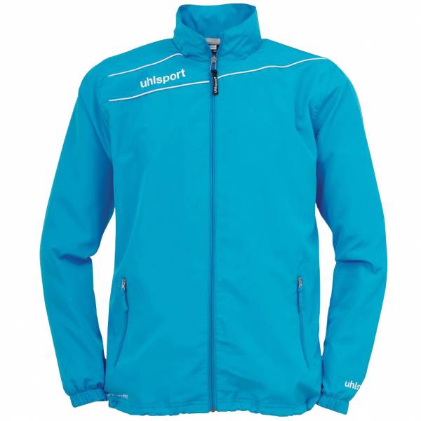 Uhlsport Mens Stream 3.0 Football Sports Zip Jacket Tracksuit Top White Black 