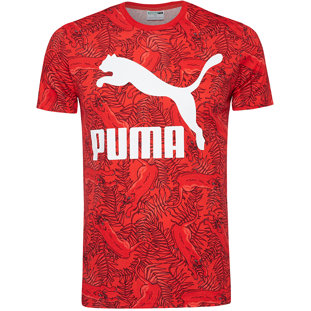 PUMA Logo All Over Print Uomo T-shirt 597409-47 | scontosport.it