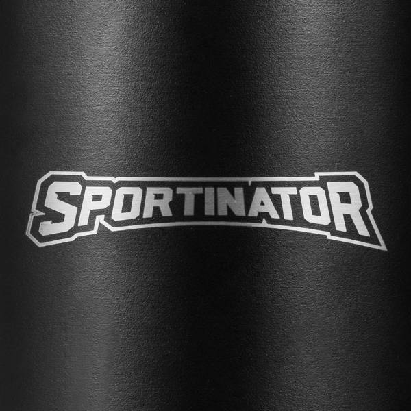 SPORTINATOR "Hydrated" Fitness acero inoxidable Botella 2,2l negro