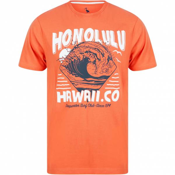 Sth. Shore Honolulu Hommes T-shirt 1C15324 Rouge Terre de Sienne brûlée