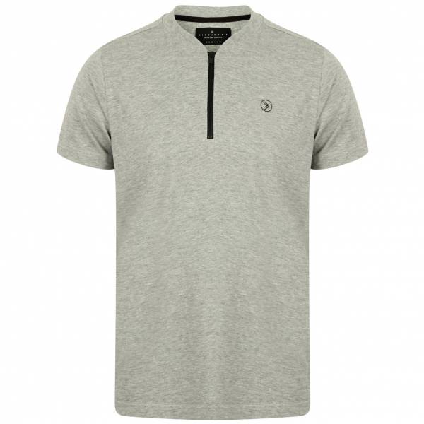 DNM Dissident Leith Baseball Hommes T-shirt 1C10440 Gris clair Marl