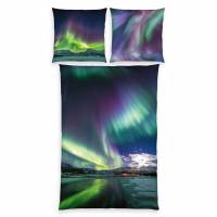 Polarlichter Bettwäsche Set 135 x 200 cm + 80 x 80 cm 4459257050998