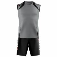 Zeus Kit Fly Uomo Sport Kit da calcio 2 pezzi grigio-nero 805156506
