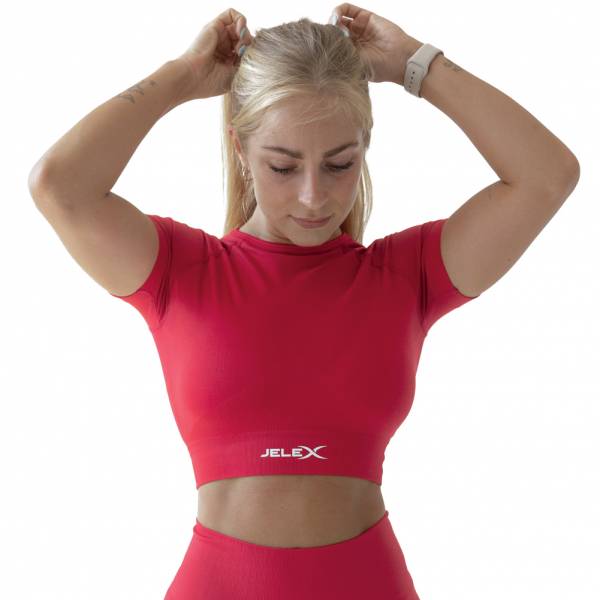 JELEX &quot;Chiara&quot; Women Fitness Short-sleeved Top red