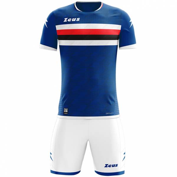 Zeus Icon Teamwear Set Koszulka ze spodenkami royal blue biały