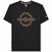 Lambretta Paisley Logo Hombre Camiseta SS1011-NEGRO