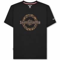 Lambretta Paisley Logo Hombre Camiseta SS1011-NEGRO