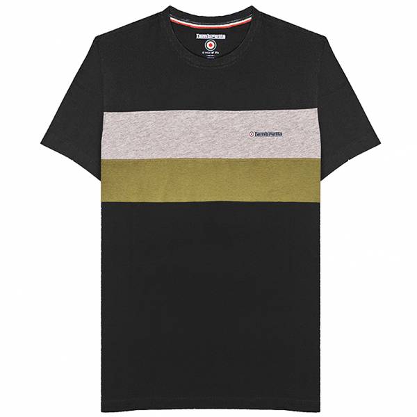 Lambretta Pannelled Tee Hommes T-shirt SS9036-BLK