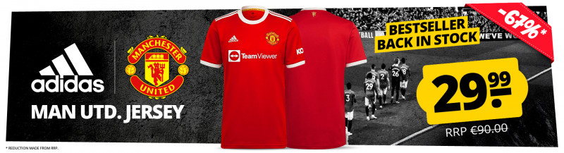 adidas Man Utd home jersey only 29,99 €