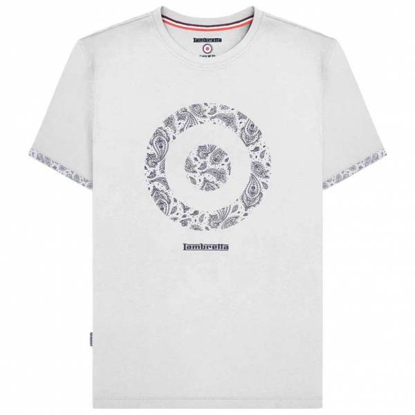 Lambretta Paisley Target Tee Herren T-Shirt SS4012-WHITE