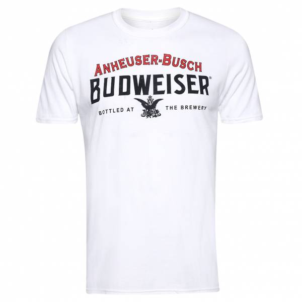 BUDWEISER Classic Hombre Camiseta POMTS343WHT