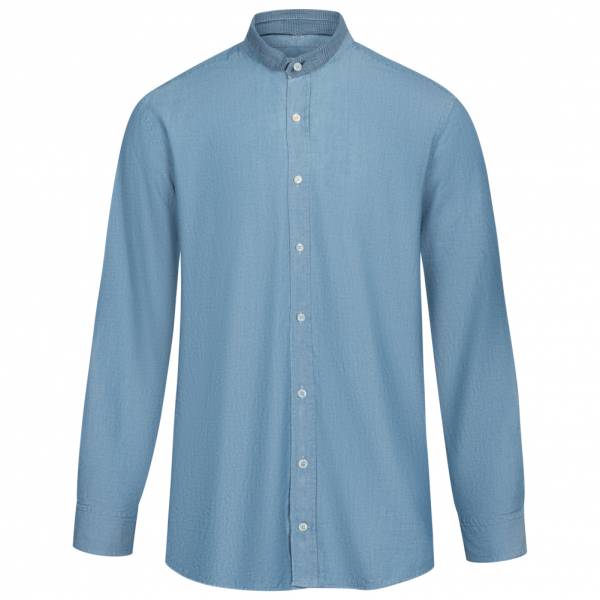 Hackett London Denim Contrast Collar Herren Hemd HM306698-591