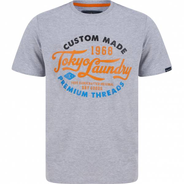 Tokyo Laundry Bluesy Herren T-Shirt 1C18211 Light Grey Marl