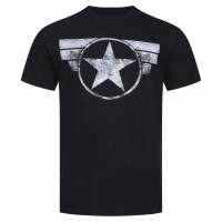 Logo di Capitan America MARVEL Uomo T-shirt FAMTS956BLK