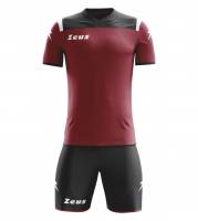Zeus Kit Vesuvio Football Kit 2-piece dark red black