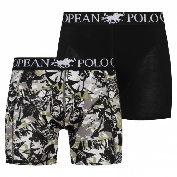 EUROPEAN POLO CHAMP Hommes Boxer-short Lot de 2 COMBO-1