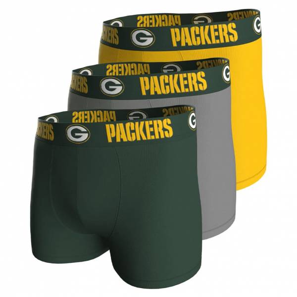Green Bay Packers NFL Uomo Boxer Set da 3 23300001-4080