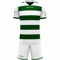 Givova Completo da rugby Maglia con pantaloncini bianco/verde