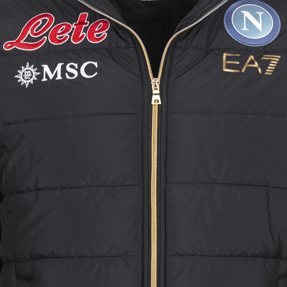 Tuta Leggera SSC Napoli EA7 - Ufficiale, Blu, Cotone E Poliestere - Estiva Con Tasche E Zip - Prodotto In Turchia