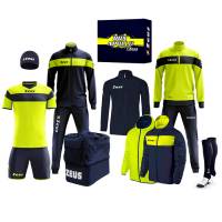 Zeus Apollo Voetbaltenue Teamkleding box 12-delig Navy neongeel