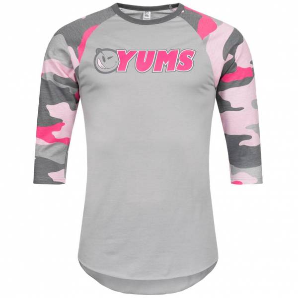 YUMS Hommes Camo Manches 3/4 Haut 02R