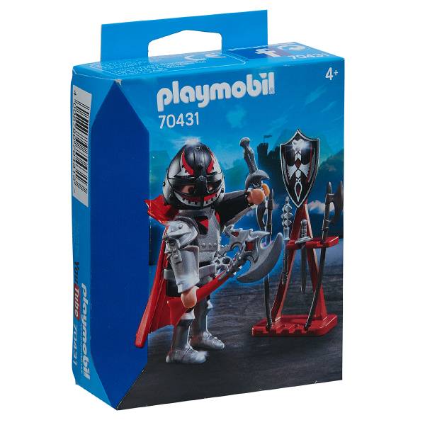 PLAYMOBIL® Rycerz z toporem ze stojakiem na broń 70431