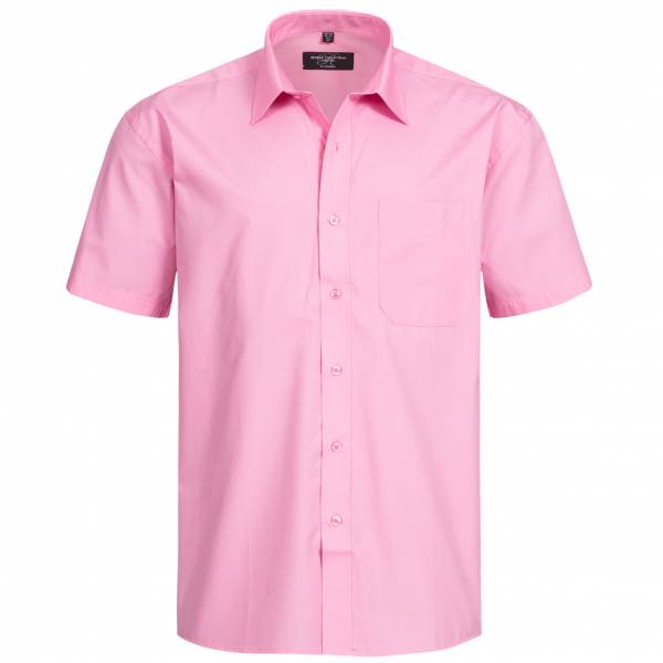 RUSSELL Short Sleeve Pure Cotton Poplin Chemise 0R937M0-Rose vif