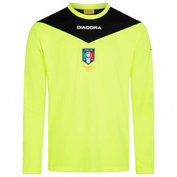 Italia AIA Diadora Hombre Camiseta de entrenamiento de árbitro de manga larga 102.161939-97015