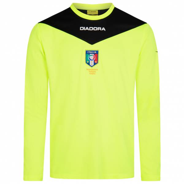 Italien AIA Diadora Herren Schiedsrichter Langarm Trainings Trikot 102.161939-97015