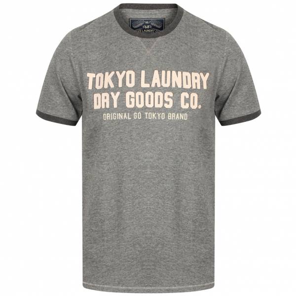 Tokyo Laundry Williamburg Herren Logo T-Shirt 1C11474 Grey Marl