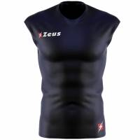 Zeus Fisiko Baselayer Maglia smanicata aderente blu marino